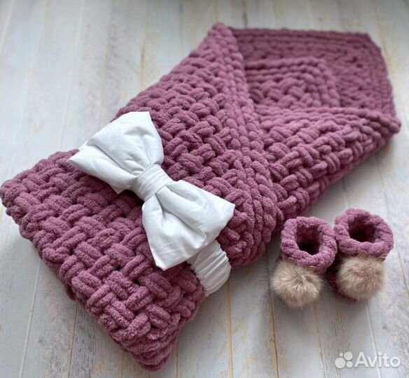 Плед детский плюшевый