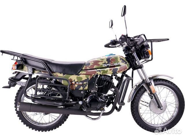 Мотоцикл racer RC150-23A tourist(цвет зелено-черн)
