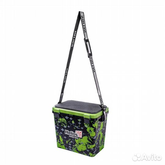 Ящик рыболовный зимний shark односекционный салат