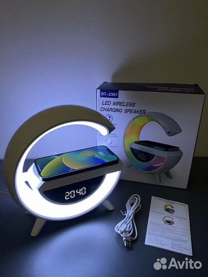 Новый Ночник,будильник,док-станция,колонка