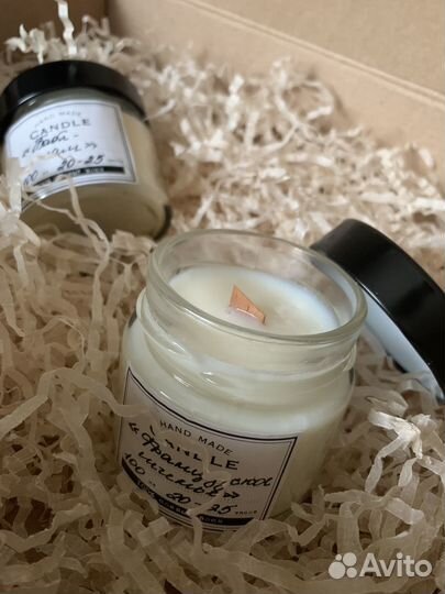 Ароматическая свеча ручной работы