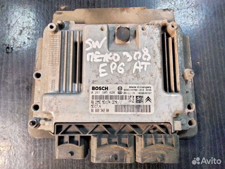 Эбу блок управления мозги Peugeot 308 1.6 EP6 2009