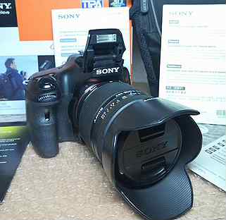 Sony A65(18-250мм+Бленда) +8гб+Сумка+Коробка+