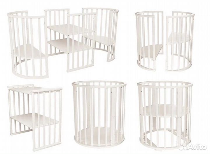 Детская кроватка трансформер с маятником