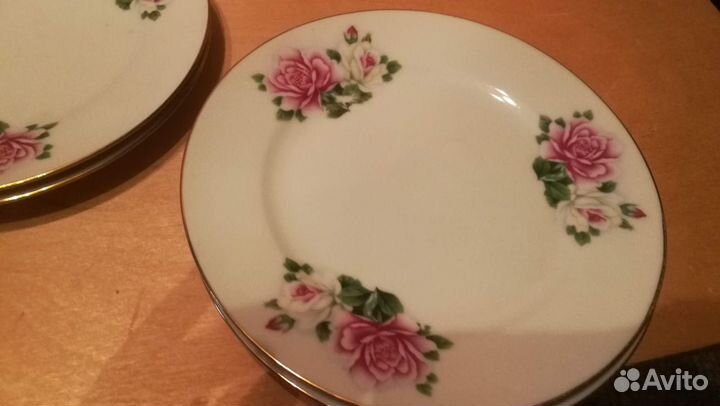 Костяной фарфор тарелки. кнр. 20,5 см