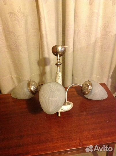 Люстра мрамор сталинский ампир