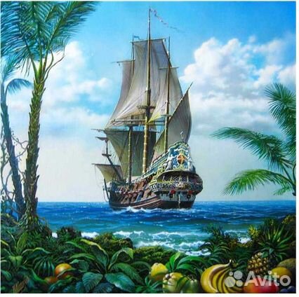 Алмазная мозаика 30*40 с рамкой