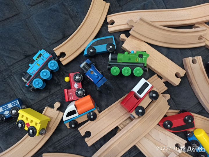 Поезд железная дорога IKEA икеа деревянный