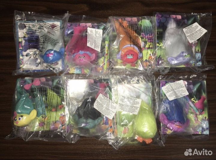 Тролли серия из макдональдса хэппи мил