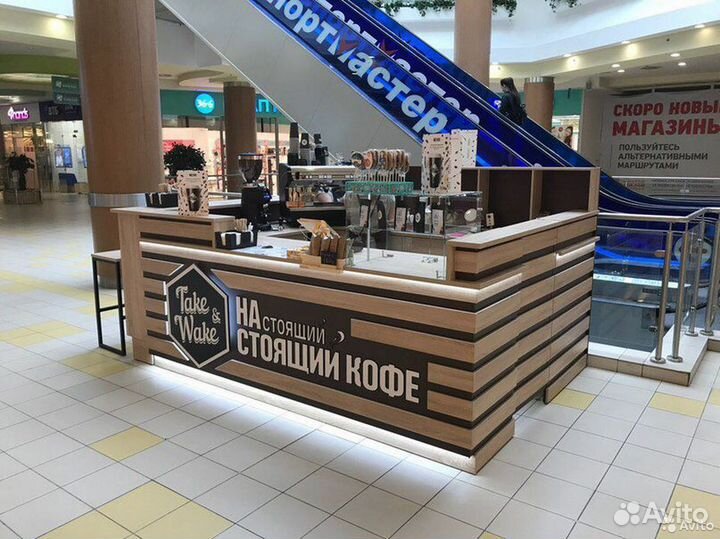 Торговые островки кофе в ТЦ, кофе островок