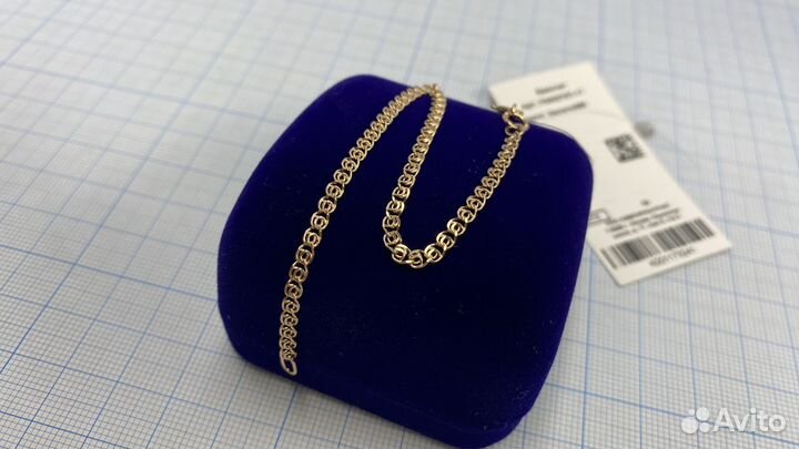Золотой браслет 17 см