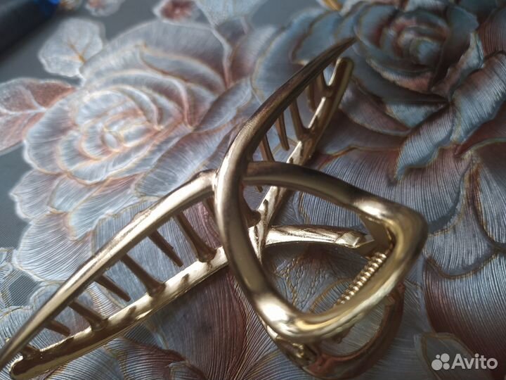 Заколка краб новая 11 см, металл