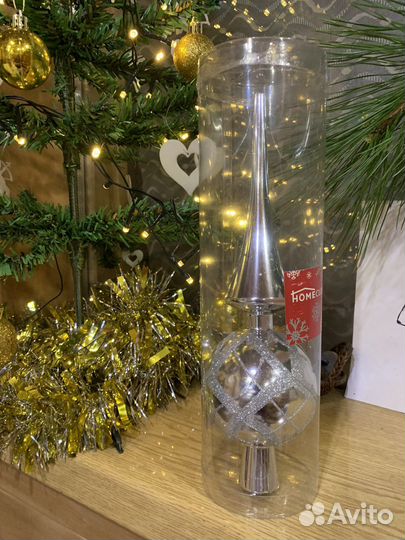 Дед Мороз 50 см+Снегурочка 42см+макушка на елку