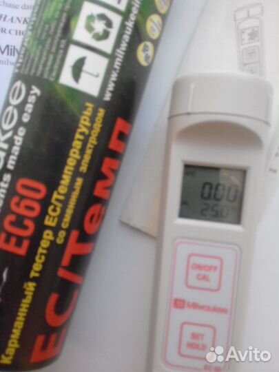 TDS/EC/С -метр Milwaukee EC60 кондуктометр солемер