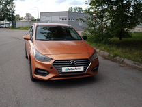 Hyundai Solaris 1.6 MT, 2017, битый, 187 250 км, с пробегом, цена 550 000 руб.