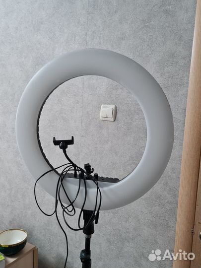 Лампа кольцевая светодиодная RL-21, диаметр 54 см