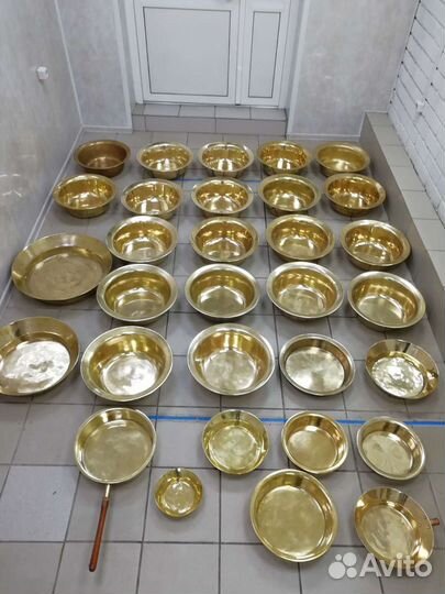 Тазы медные для варки варенья