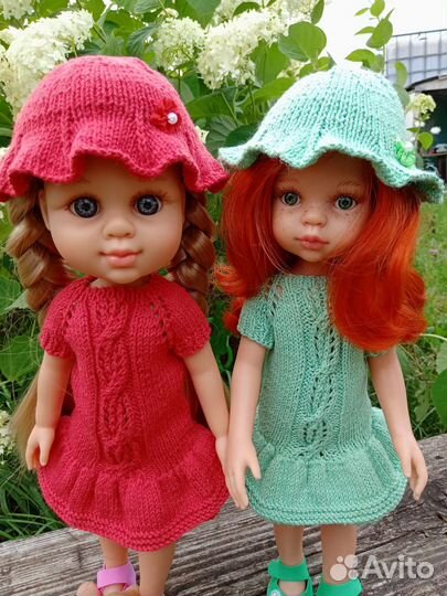 Вязаная одежда для кукол Paola Reina и Berjuan