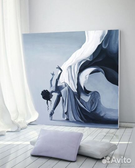 Картина маслом большого размера