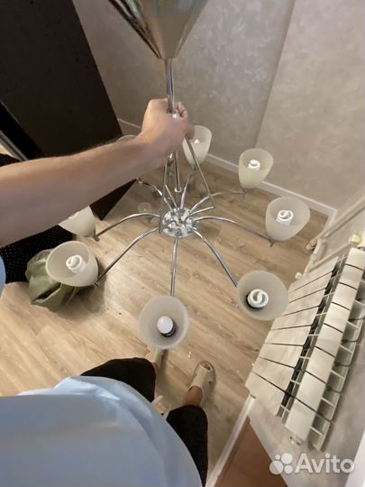 Люстра потолочная подвесная бу