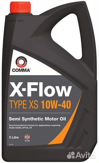 Comma xfxs5L comma 10W40 X-flow type XS (5L) масло