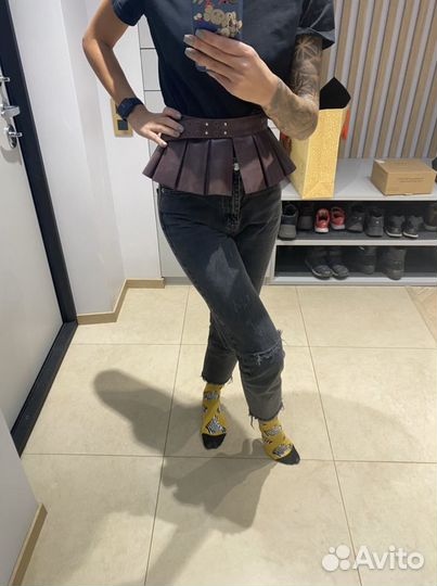 Пояс кожаный ручная рабата