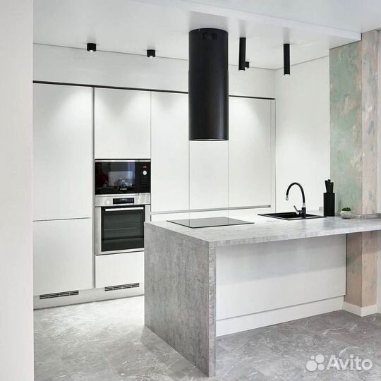 Кухонный гарнитур прямой в потолок на заказ