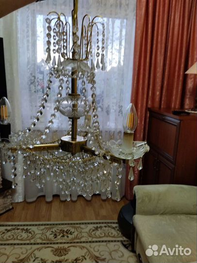 Люстра потолочная хрустальная