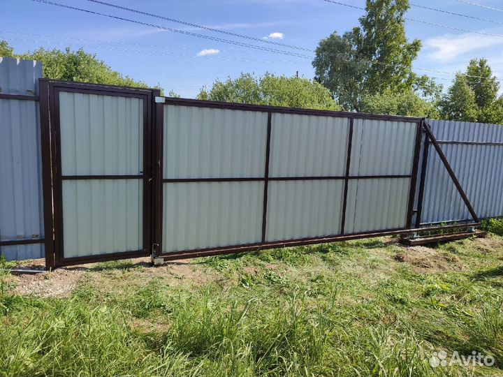 Комплект откатных ворот 5х2м с монтажом