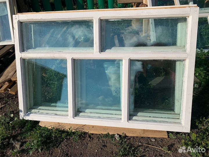 Окно деревянное, тройное остекление