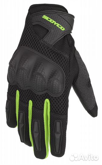 Перчатки Scoyco MC58-2 (Зеленый, XL)