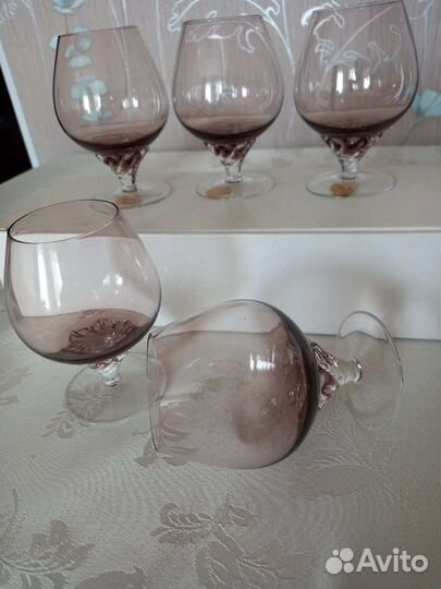 Бокалы для коньяка богемия Чехословакия