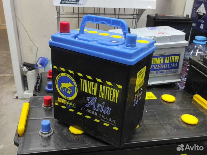 Акб на Matiz Тюмень 40 Ач прямой полярности