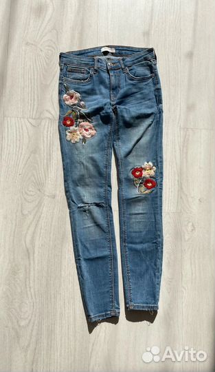 Джинсы zara skinny 34