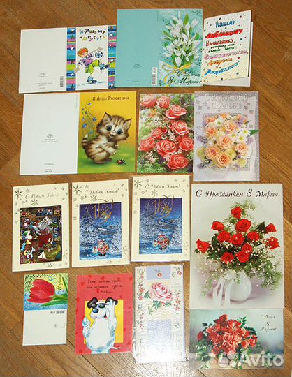 Большой набор новых открыток 22 шт