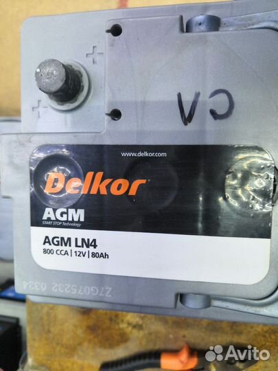 Аккумулятор 2021 Delkor (Varta) 80 ач. Доставка