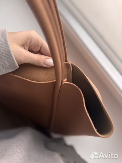 Сумка шоппер натуральная кожа