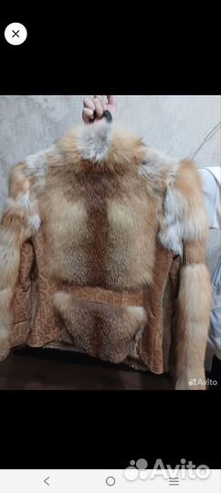 Шуба из меха лисы