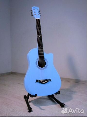 Гитара акустическая Belucci небесно-голубая