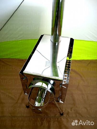 Печь походная Пошехонка Средняя на 30 л. c 3Д экра