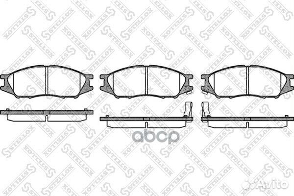 001 080-SX D1233M-01 колодки дисковые п Nissan