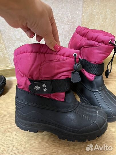 Сапоги для девочки зима 35