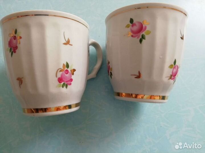 Чайные пары и бокалы большой выбор СССР