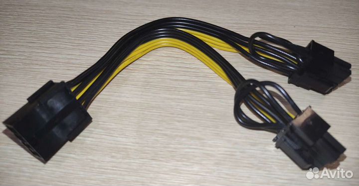 Кабель переходник разветвитель GPU 8pin (6+2pin)