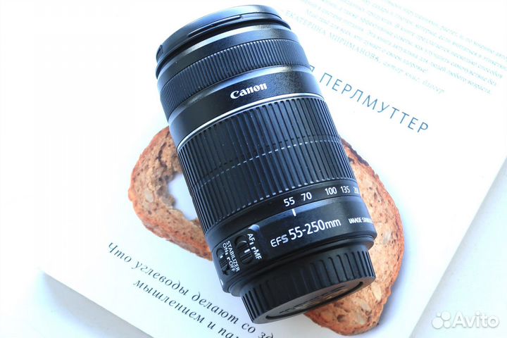 Объектив Canon EF-S 55-250 f5.6 (без автофокуса)
