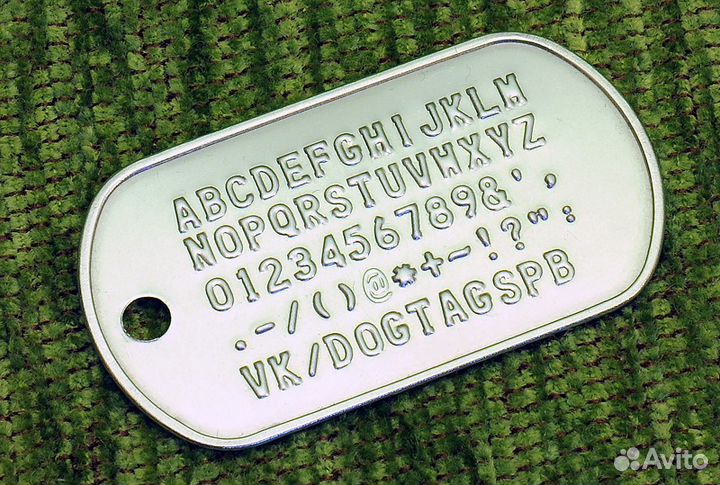 Армейские жетоны Dog Tag. Набивка информации