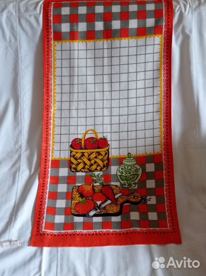 Льняной ком-т для кухни: фартук, полотенце, салф