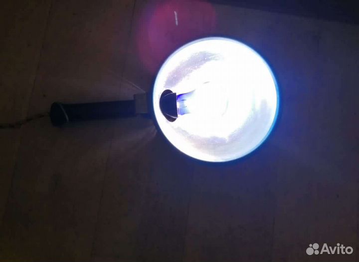 Синяя лампа уфо Минина