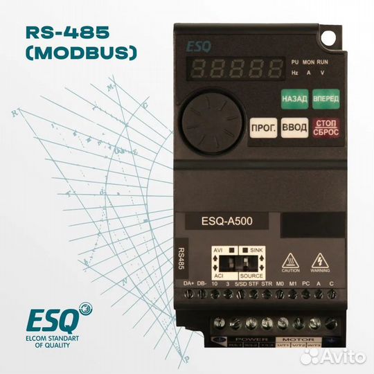 Частотный преобразователь ESQ-A500 2.2 кВт 220В