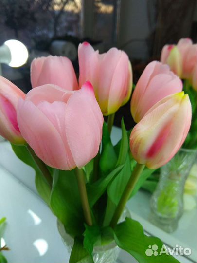 Тюльпаны искусственные. Силиконовые